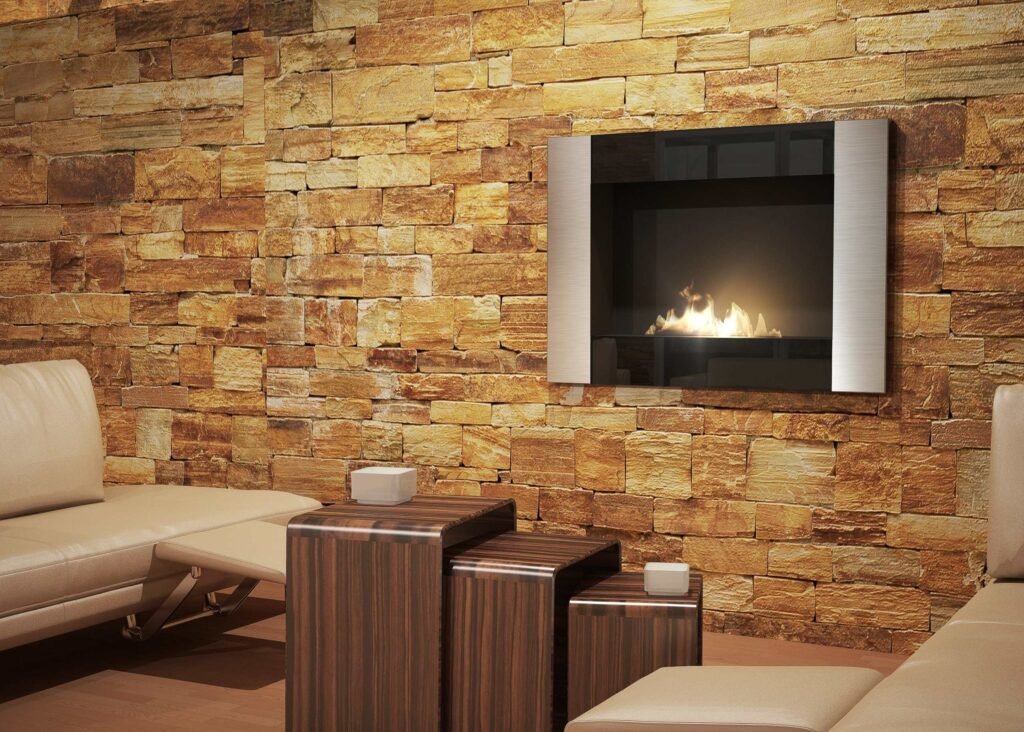 biokominek w mieszkaniu wiszący