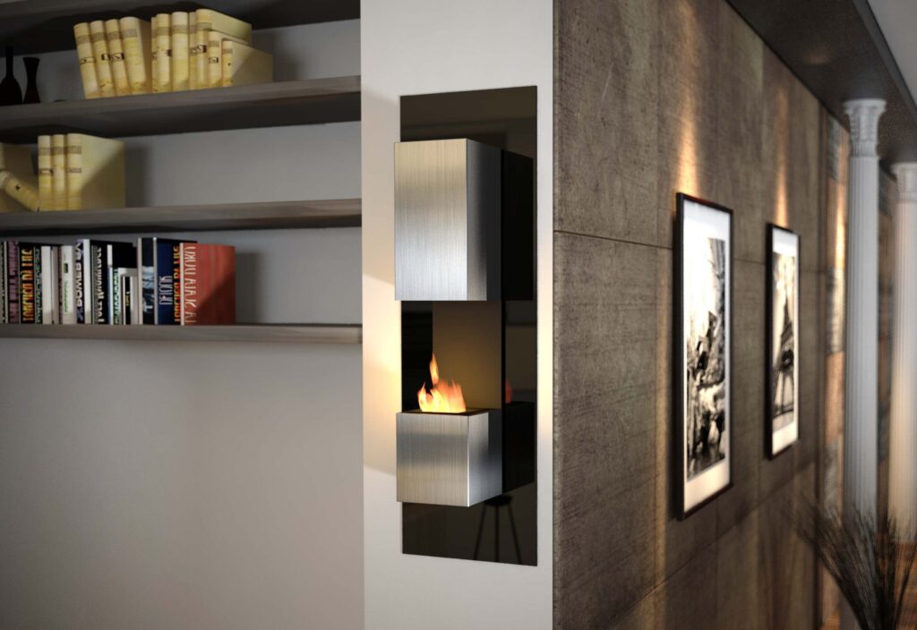 biokominek w mieszkaniu wiszący