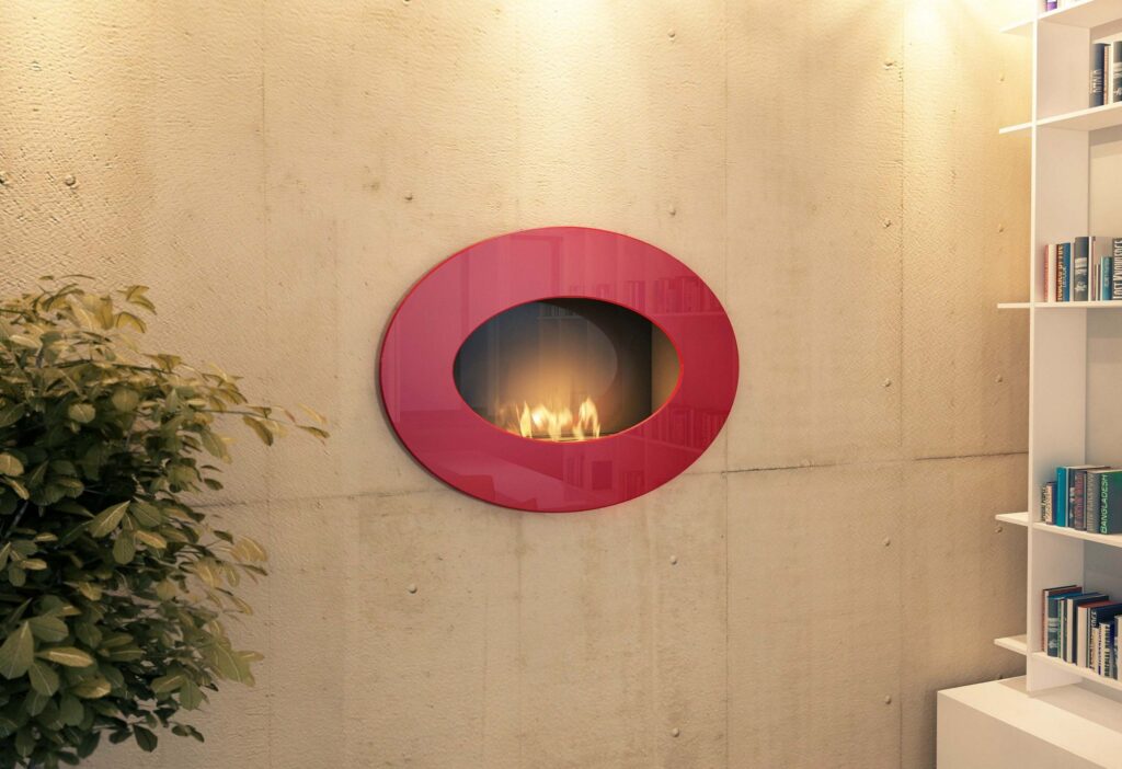 okrągły biokominek