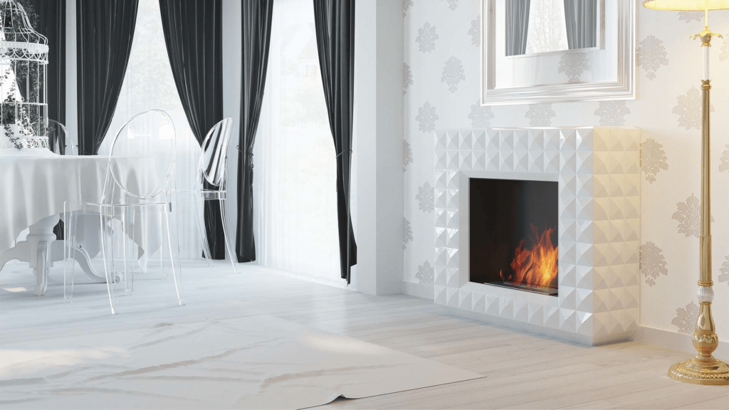 biały biokominek pomorskie