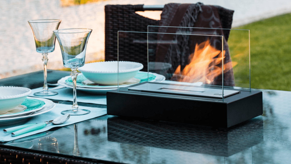 biokominek na zewnatrz