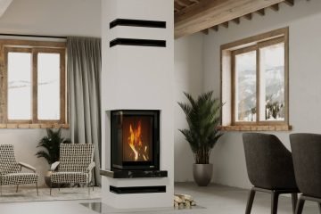 Super wąski kominek Defro Home Intra V w Just Home