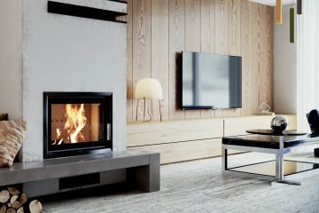 Nowoczesna ściana z kominkiem i telewizorem – jak to zaplanować