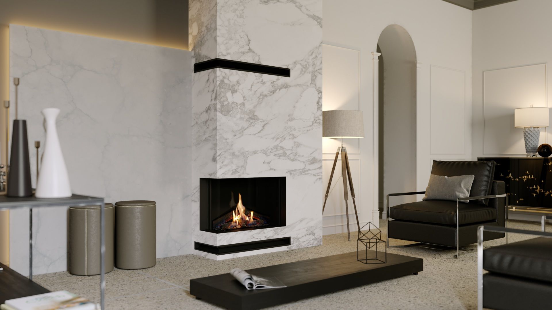 narożny kominek gazowy narożny kominek gazowy