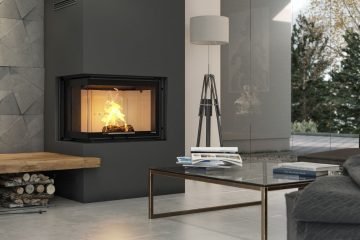 wkład kominkowy z szybą boczną. Kominki gdańsk