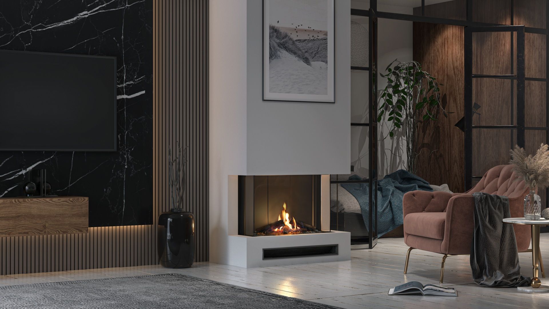 kominek gazowy defro