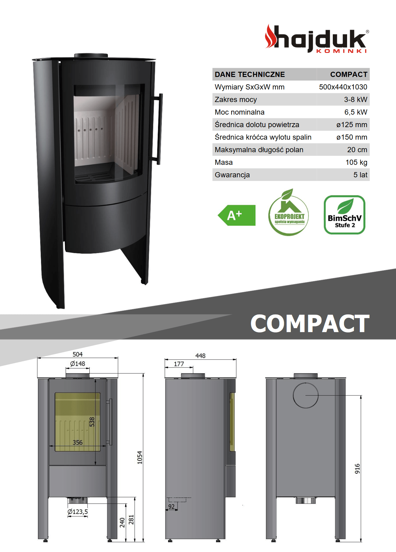 Hajduk Compact specyfikacja