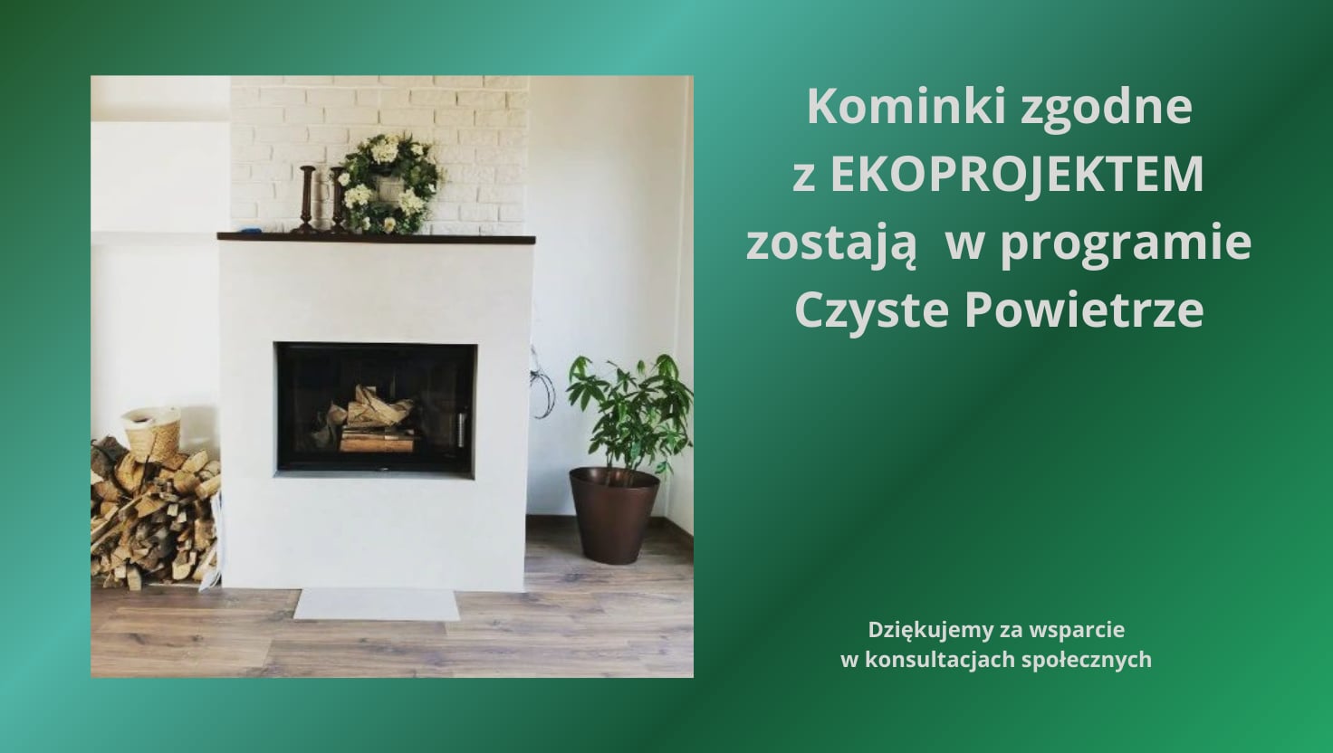 Kominki pozostają w programie czyste powietrze