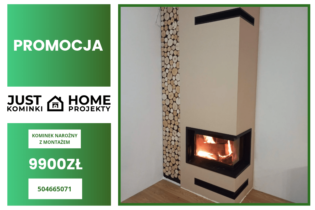 kominki narożne z montażem w promocyjnej cenie 9900 zł 