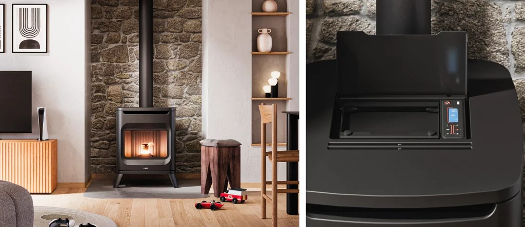 piec wolnostojący na pellet