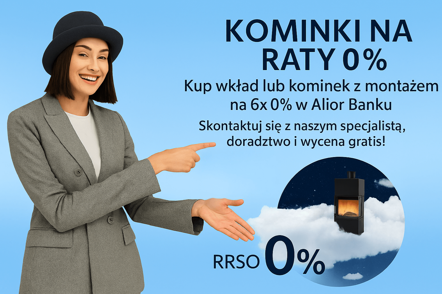 wkłady kominkowe na raty 0%