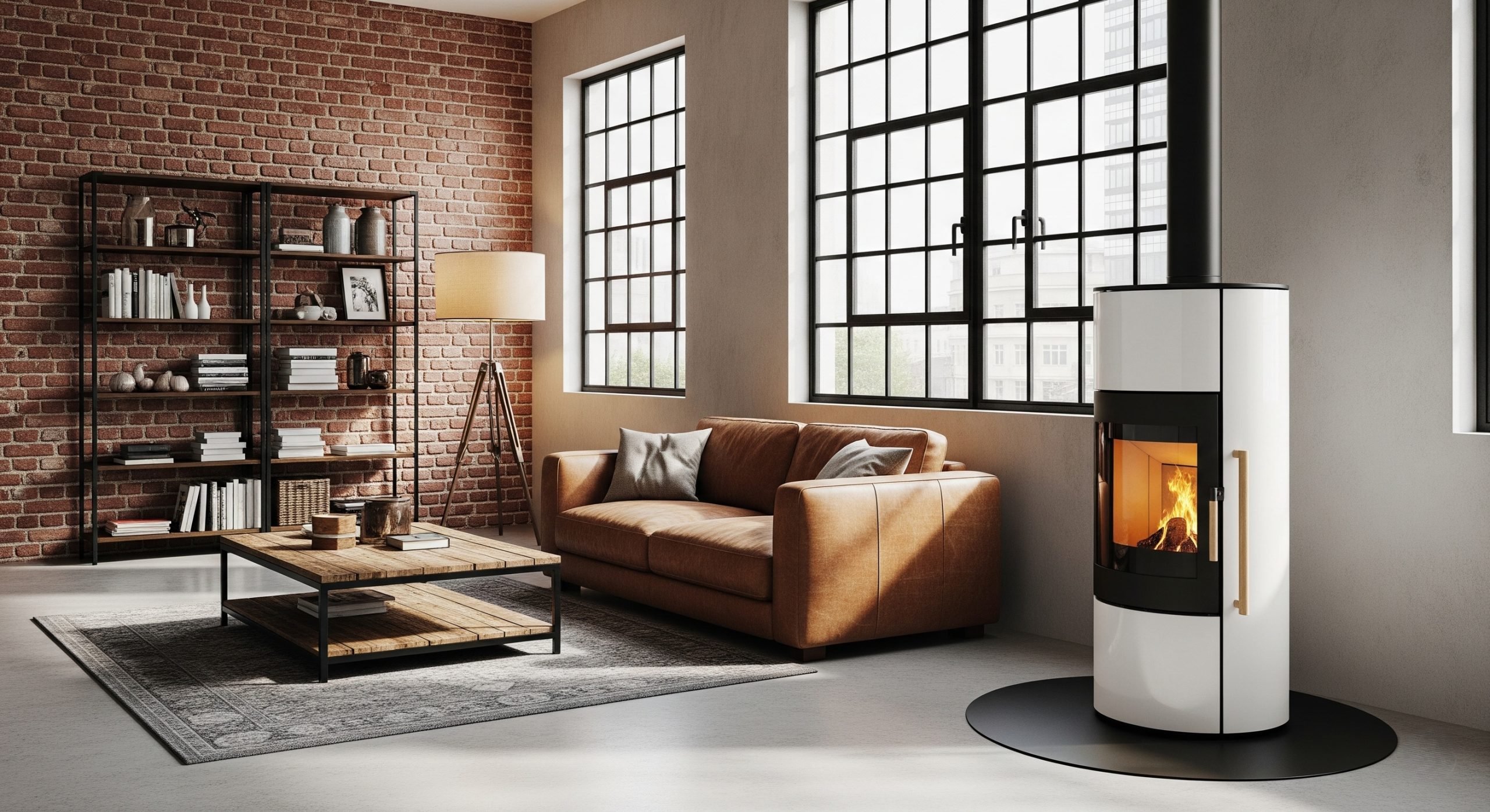 Piec Ceres KRM w salonie