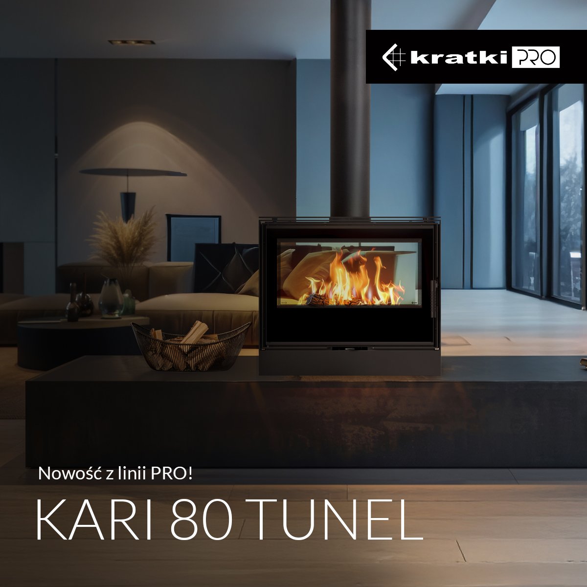 Piec stalowy Kari wersja niska 