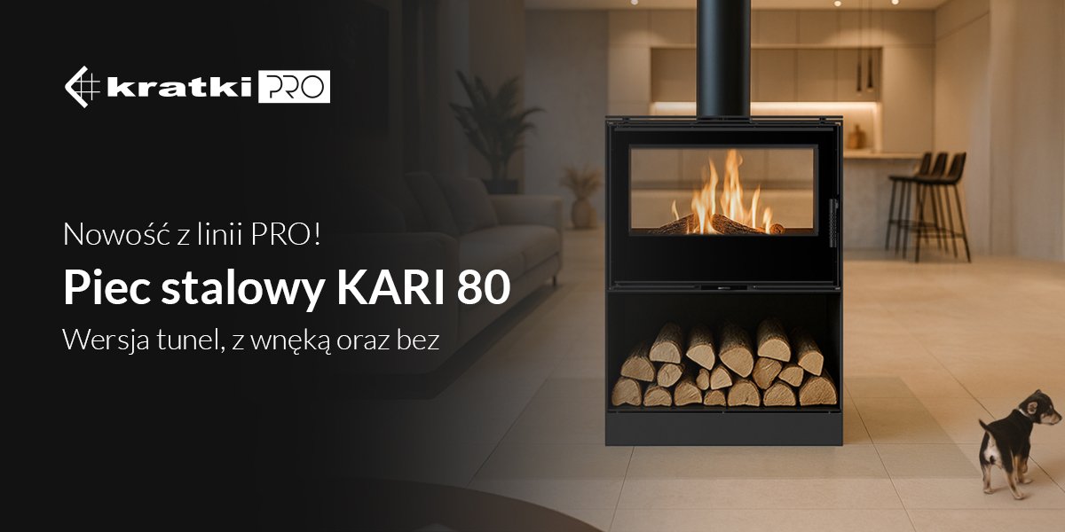 Piec stalowy Kari 80 od Kratki