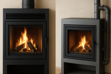 Porównanie kominków powietrznych i z płaszczem wodnym