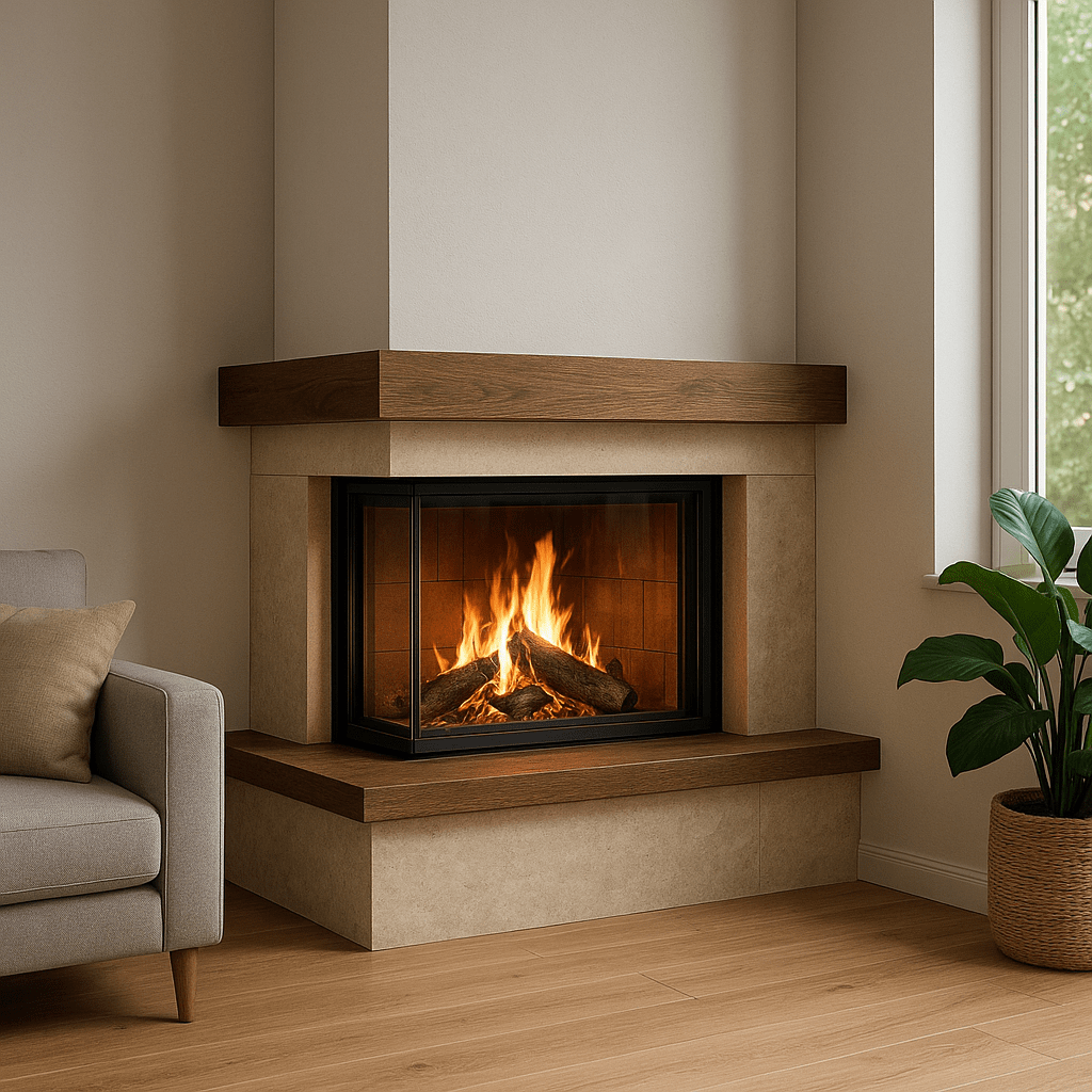 Kominki narożne — jak je zaprojektować