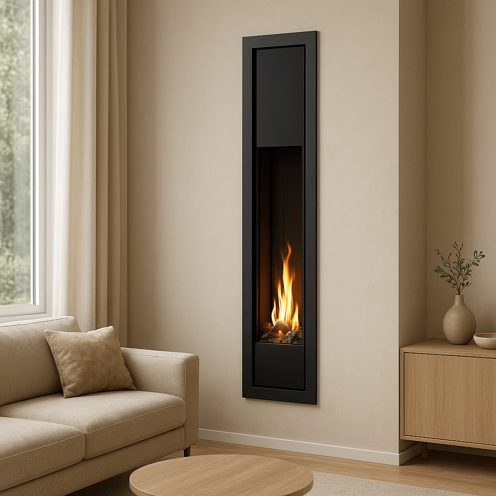 Kominki slim – rozwiązanie do wąskich przestrzeni