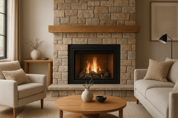 Kominek jako centralny punkt salonu – trendy aranżacyjne