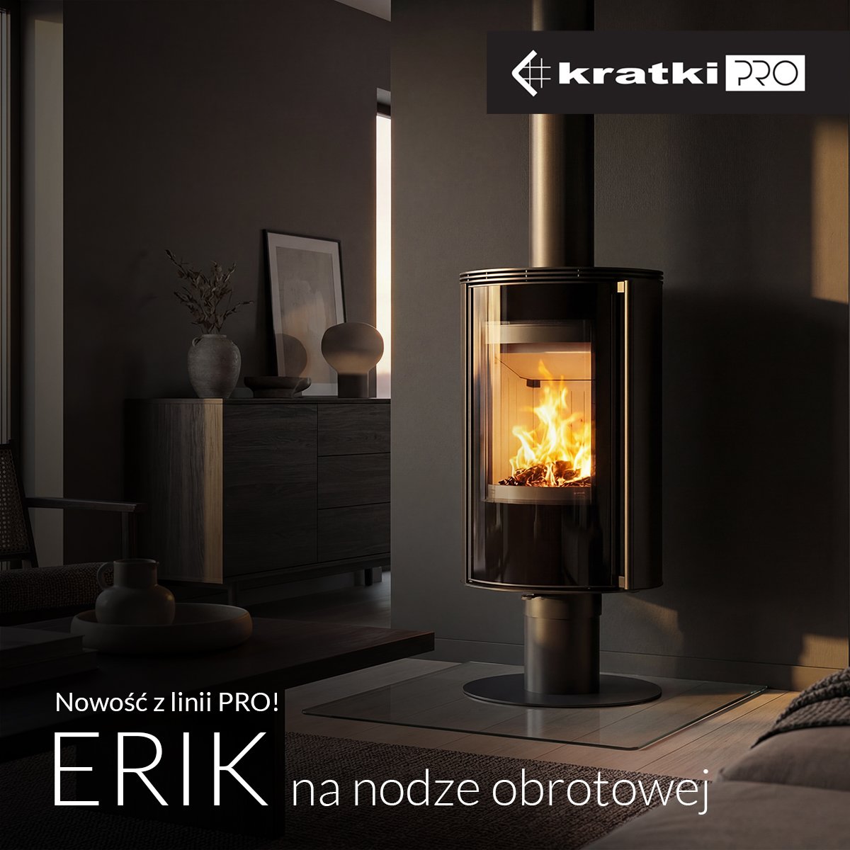 Piec Erik na nodze obrotowej - Kratki