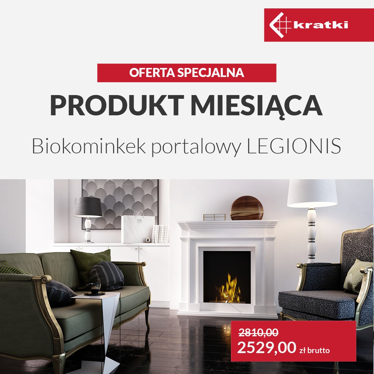 Kratki Biokominek Legionis