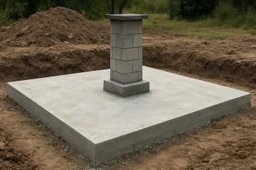 Czym jest płyta fundamentowa pod komin?