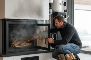 Kominek dymi przy rozpalaniu – jak znaleźć przyczynę i poprawić odprowadzanie spalin?