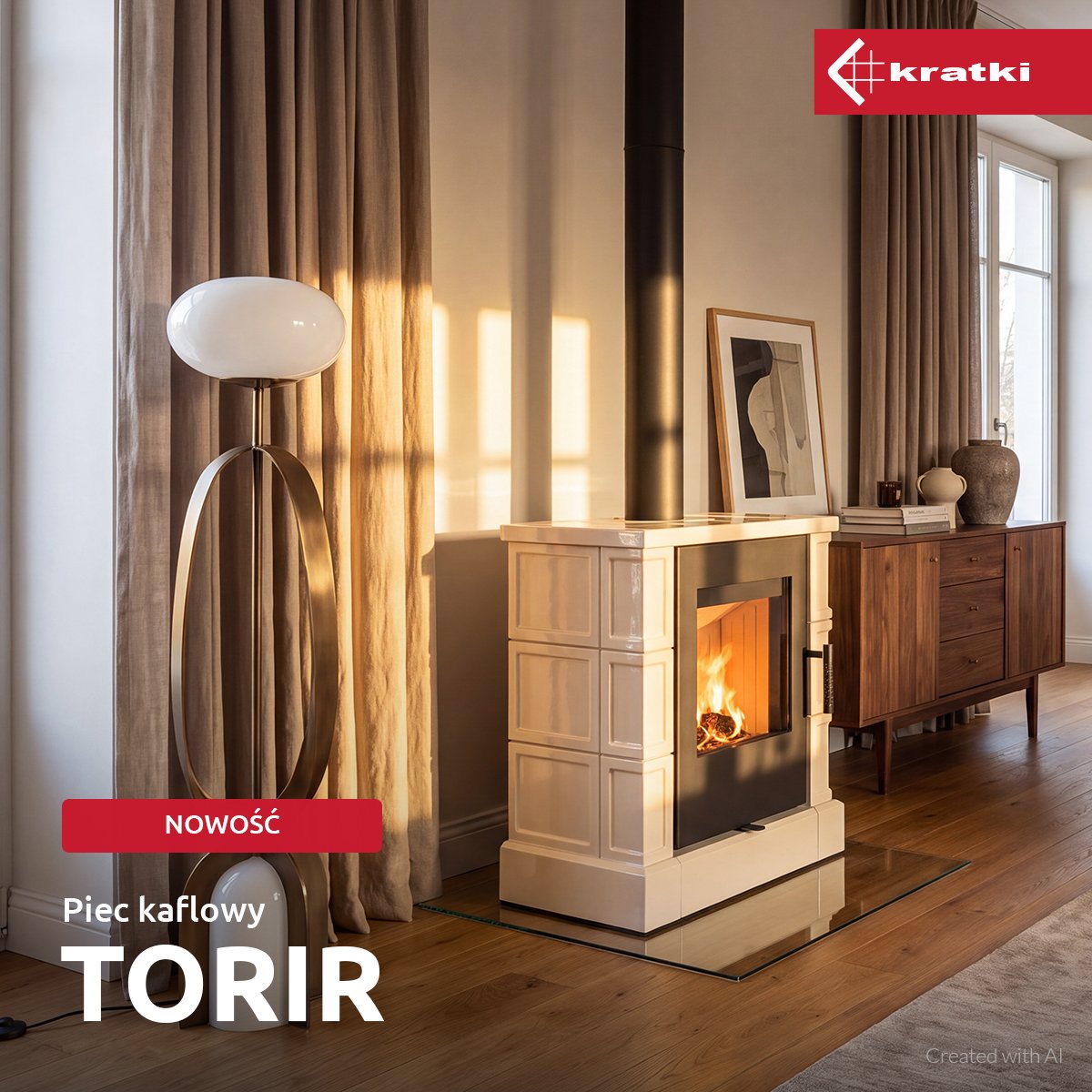 Piec kaflowy TORIR 7 kW